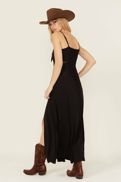 Women Wisteria Tie Front Maxi Dress | Idyllwind