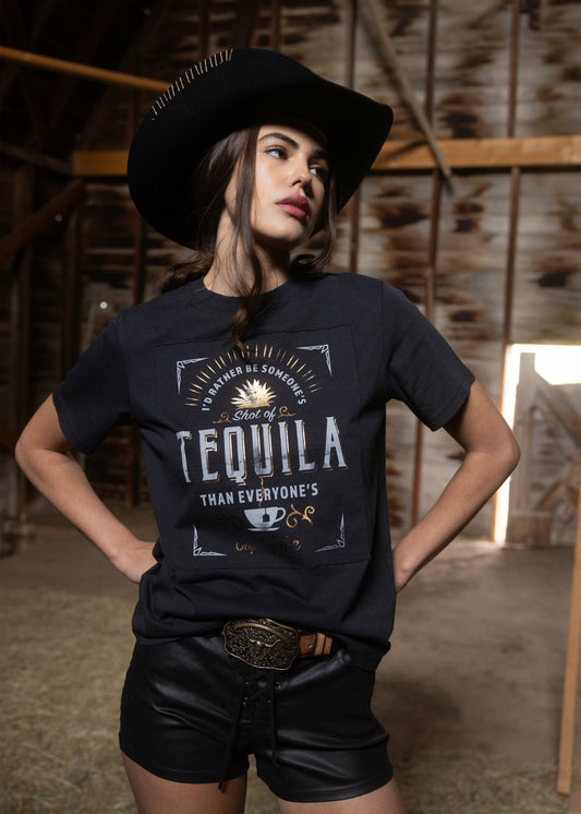 Women Shot Of Tequila Short Sleeve Graphic Tee | Idyllwind