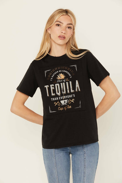 Women Shot Of Tequila Short Sleeve Graphic Tee | Idyllwind