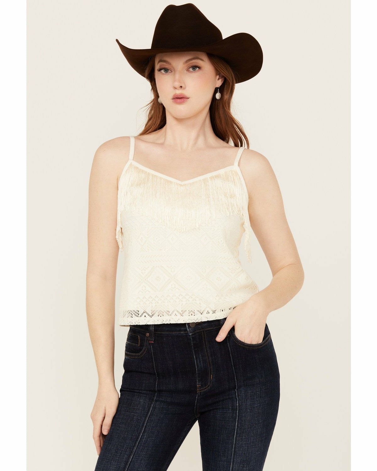 Women Redmond Lace Fringe Cami | Idyllwind