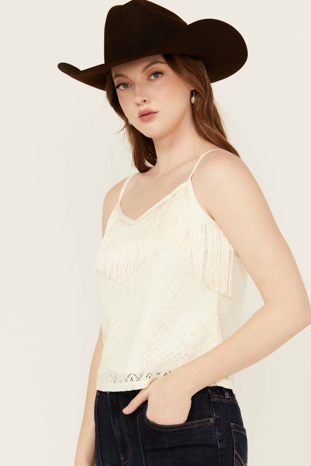 Women Redmond Lace Fringe Cami | Idyllwind
