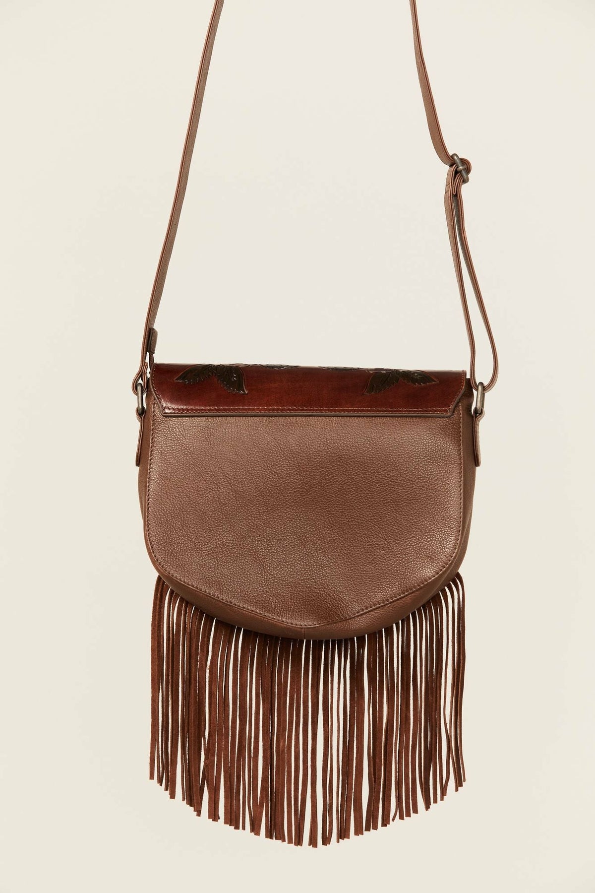Women Lenora Longhorn Tooled Leather Crossbody Bag | Idyllwind