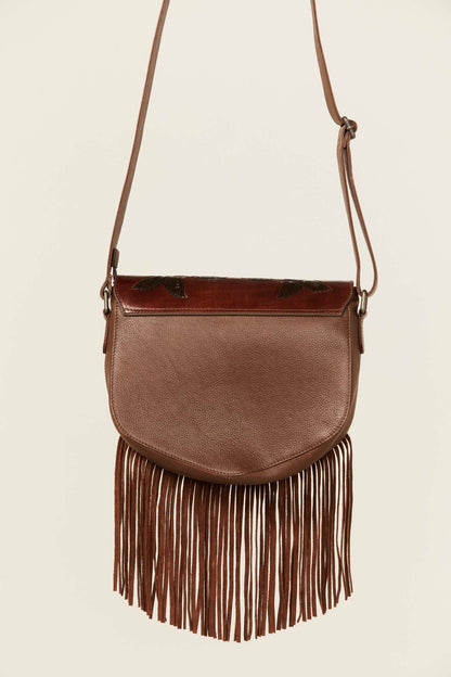 Women Lenora Longhorn Tooled Leather Crossbody Bag | Idyllwind