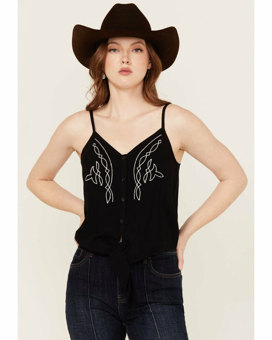 Women Steele Western Embroidered Cami | Idyllwind