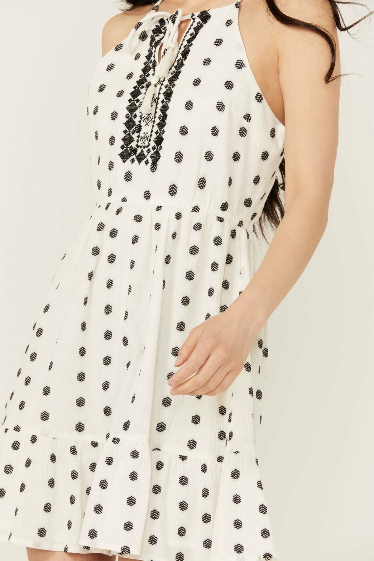 Women Zelida Embroidered Halter Neck Mini Dress | Idyllwind