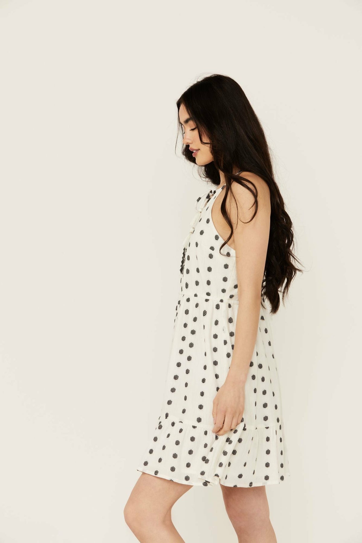 Women Zelida Embroidered Halter Neck Mini Dress | Idyllwind