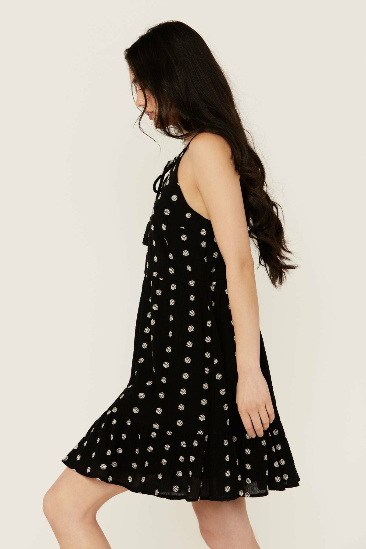 Women Zelida Embroidered Halter Neck Mini Dress | Idyllwind