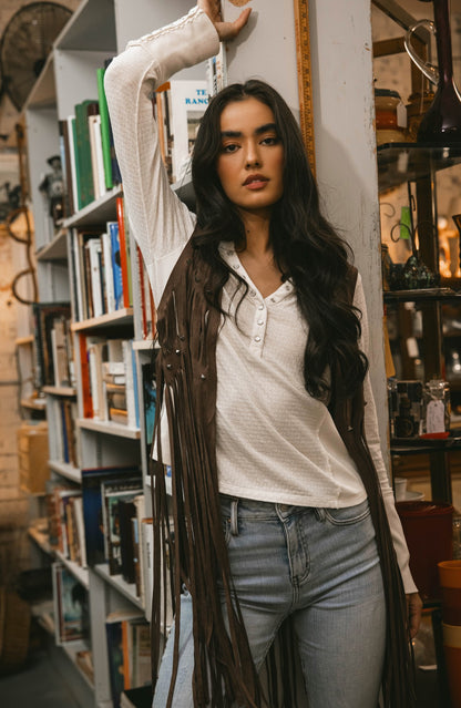 Women Hattie Beaded Fringe Vest | Idyllwind
