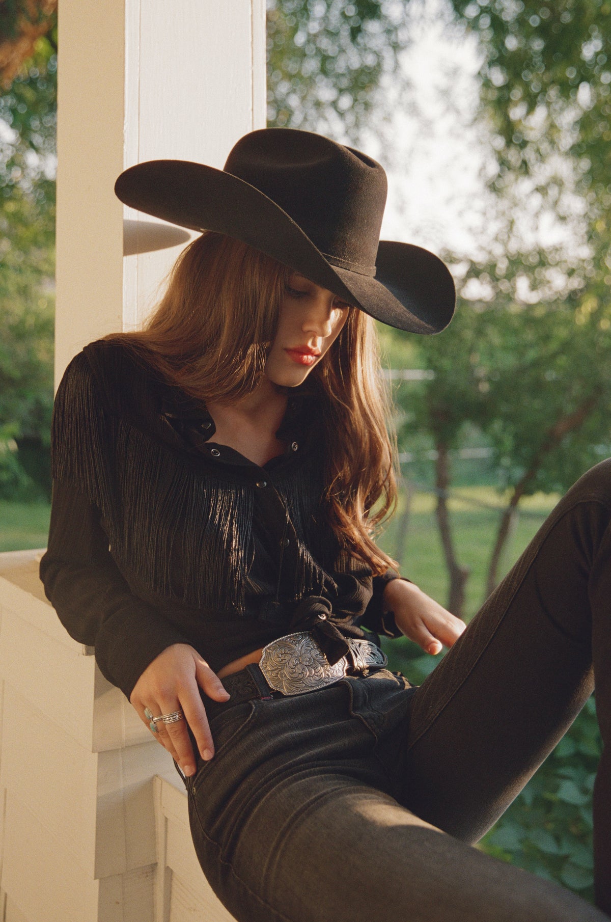 Women Etta Fringe Long Sleeve Snap Western Shirt | Idyllwind