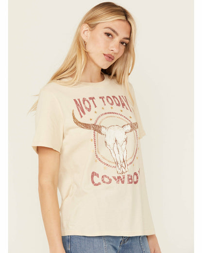 Women Not Today Cowboy Boyfriend Fit Short Sleeve Graphic Tee | Idyllwind