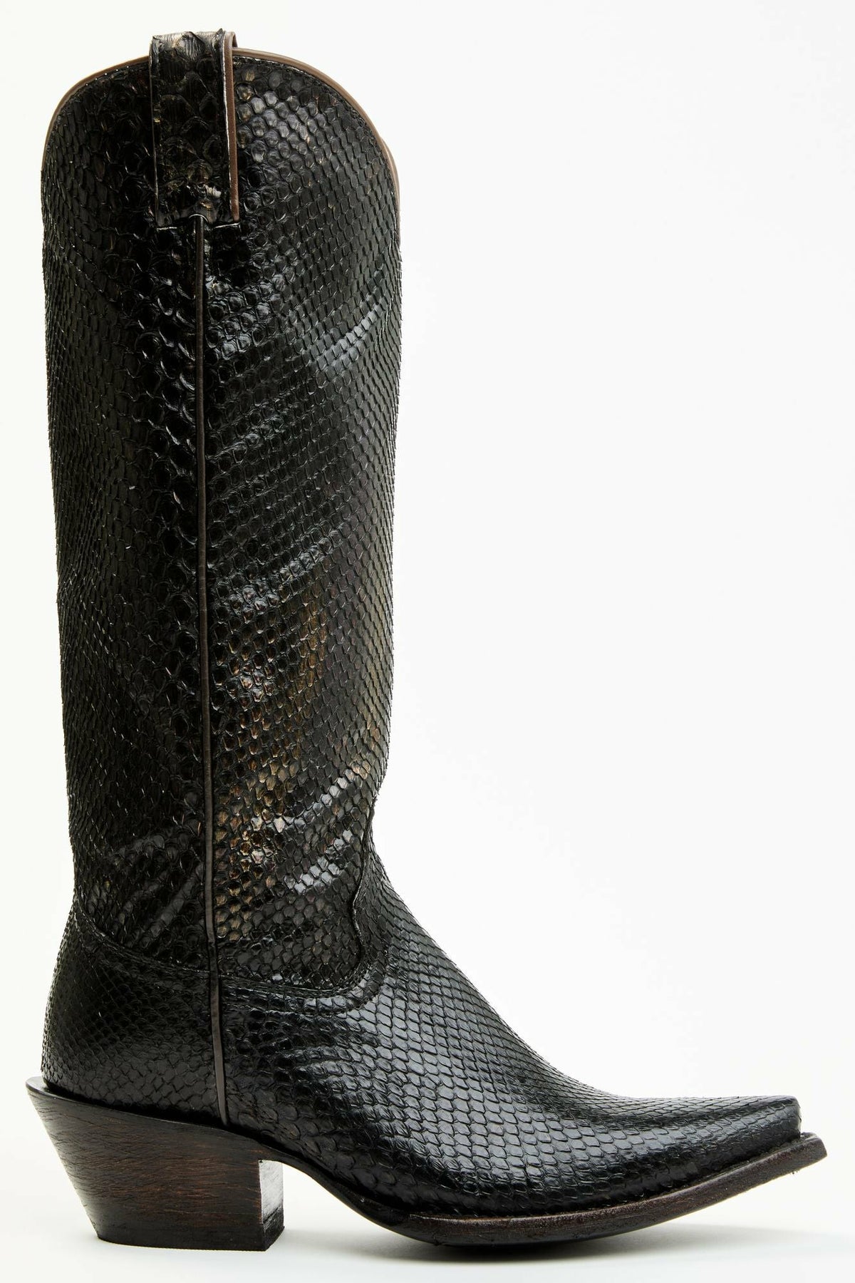 Women Slay Black Python Tall Western Boots - Snip Toe | Idyllwind