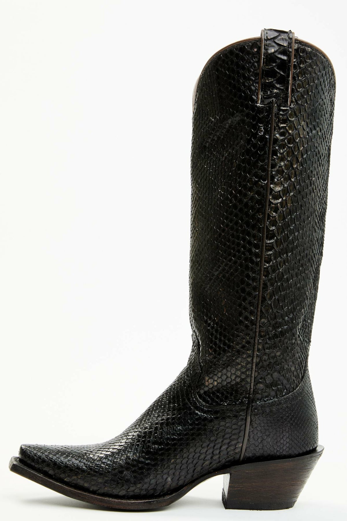 Women Slay Black Python Tall Western Boots - Snip Toe | Idyllwind