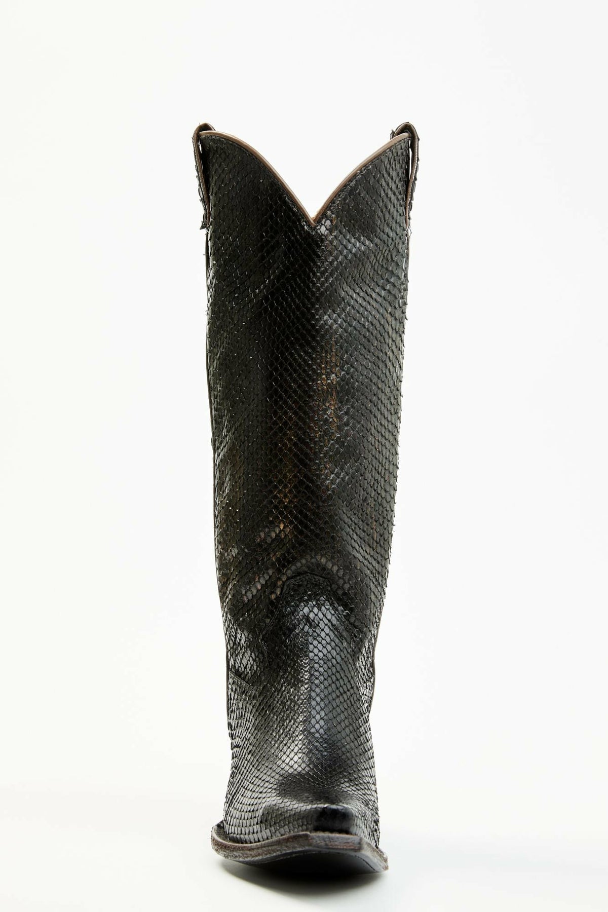 Women Slay Black Python Tall Western Boots - Snip Toe | Idyllwind