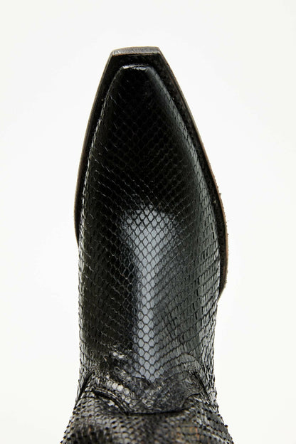 Women Slay Black Python Tall Western Boots - Snip Toe | Idyllwind