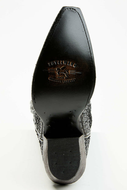 Women Slay Black Python Tall Western Boots - Snip Toe | Idyllwind