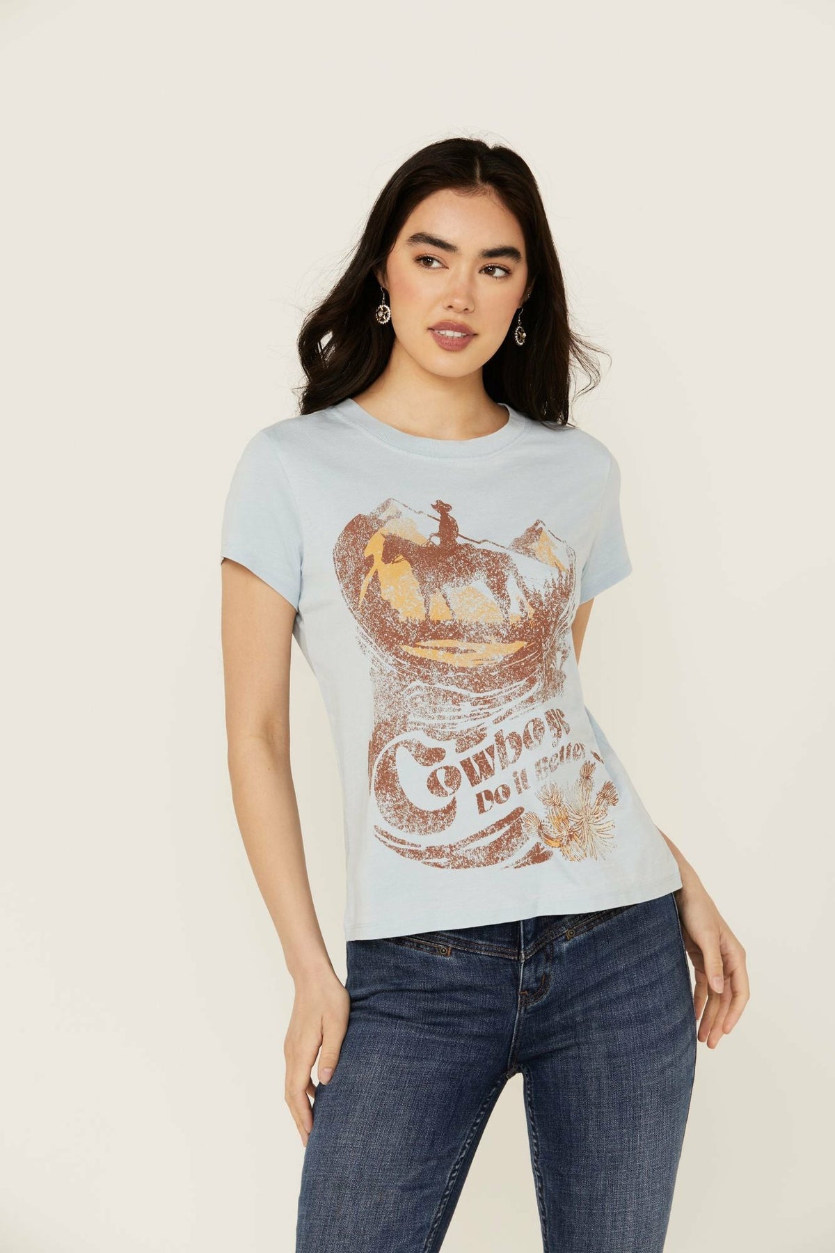 Women Cowboys Do It Better Relaxed Fit Short Sleeve Graphic Tee | Idyllwind