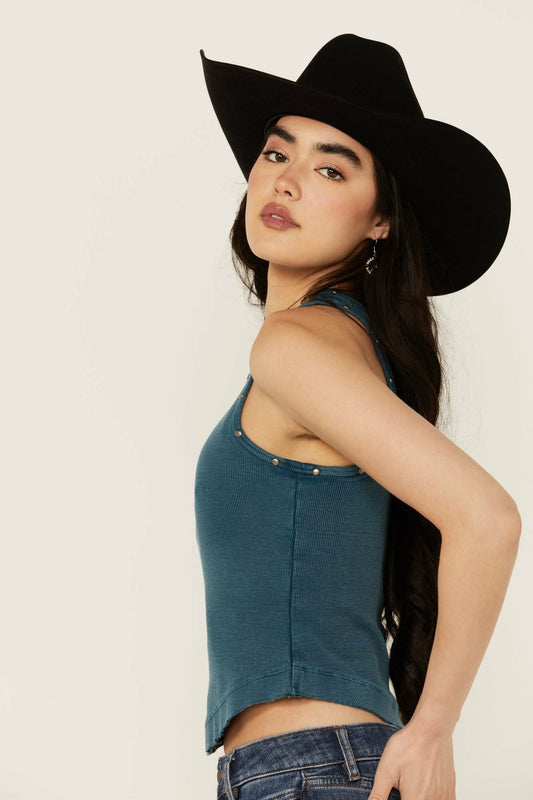 Women Ribbed Studded Tank | Idyllwind