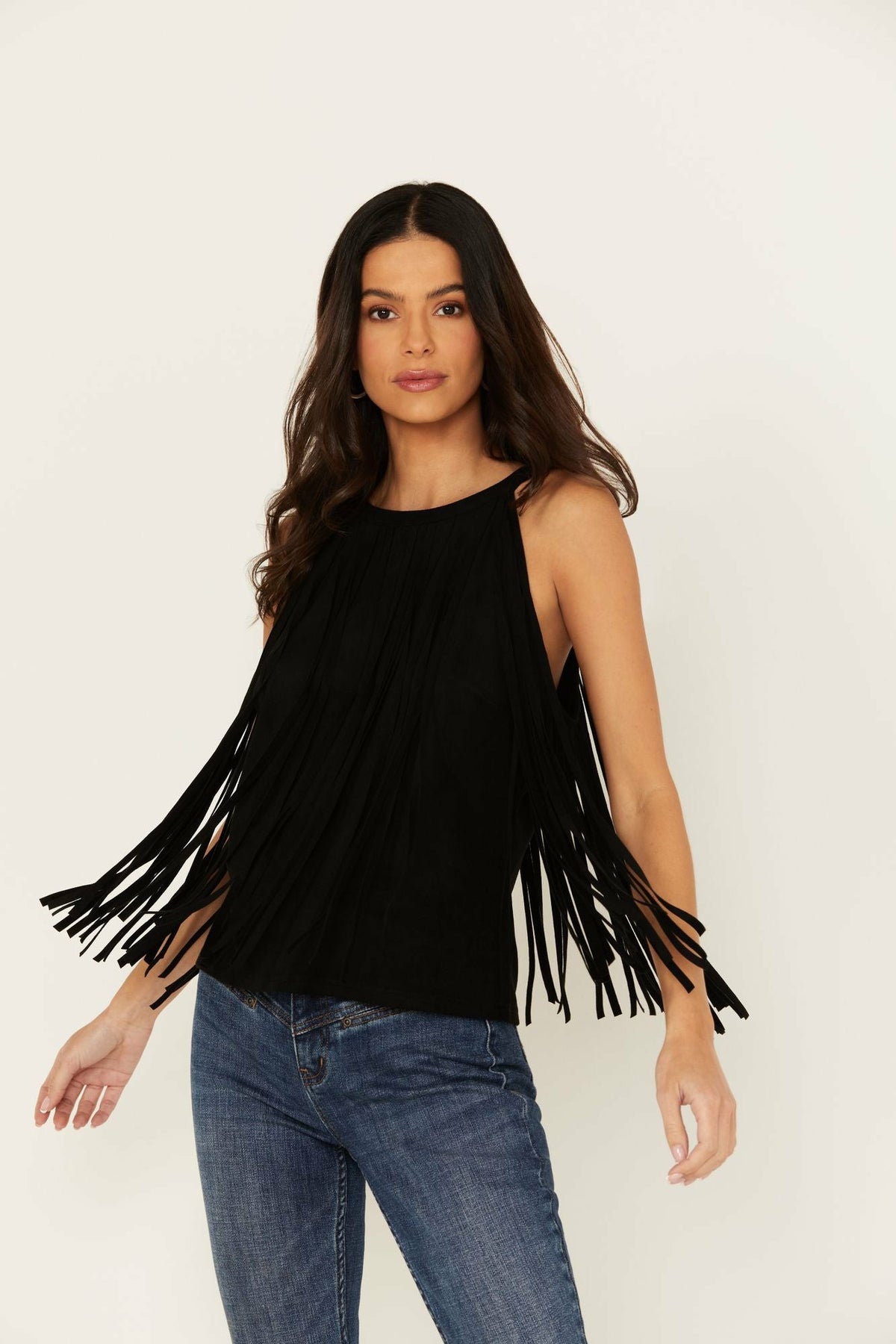 Women Madie Faux Suede Fringe Tank | Idyllwind
