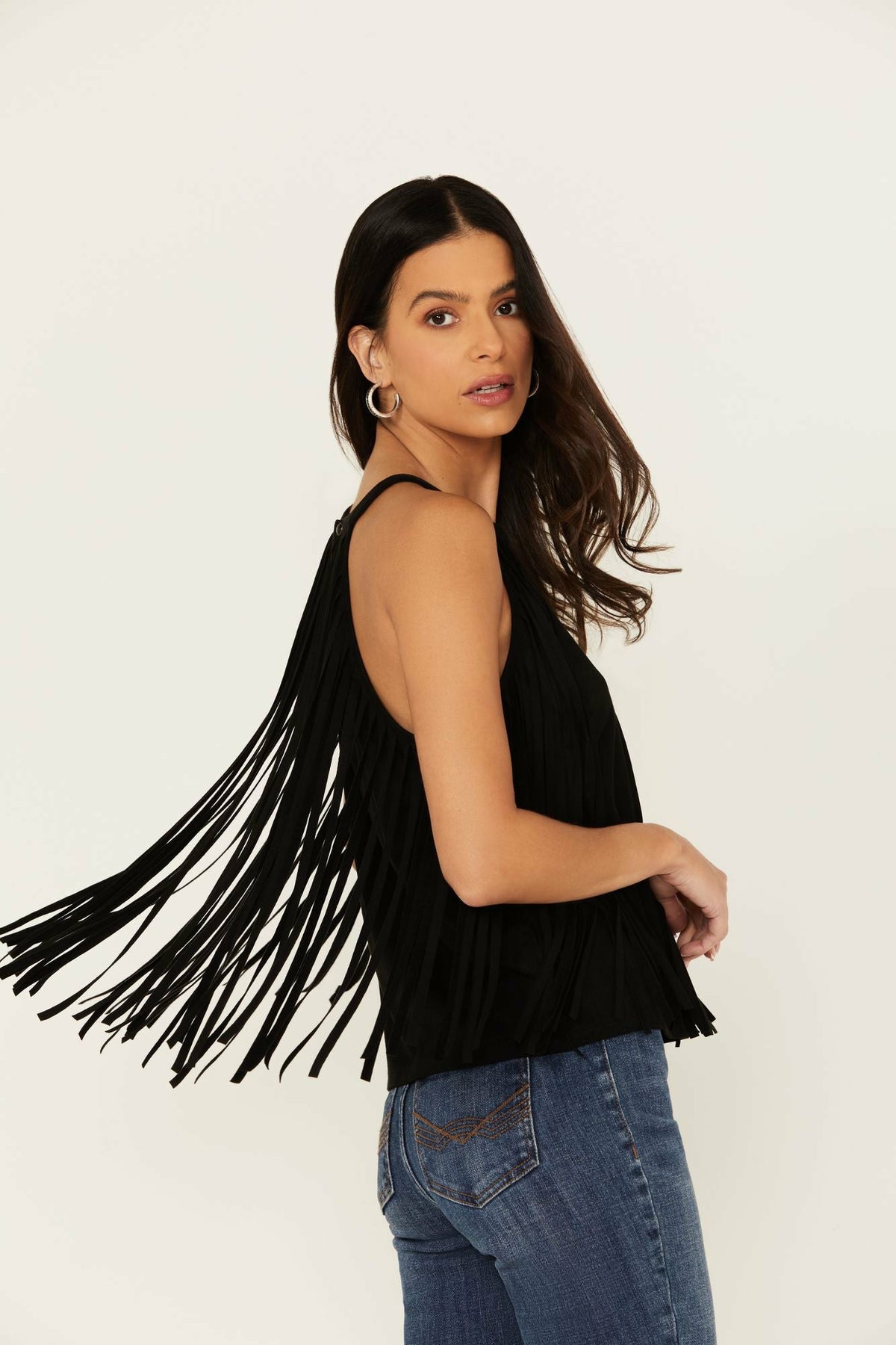 Women Madie Faux Suede Fringe Tank | Idyllwind