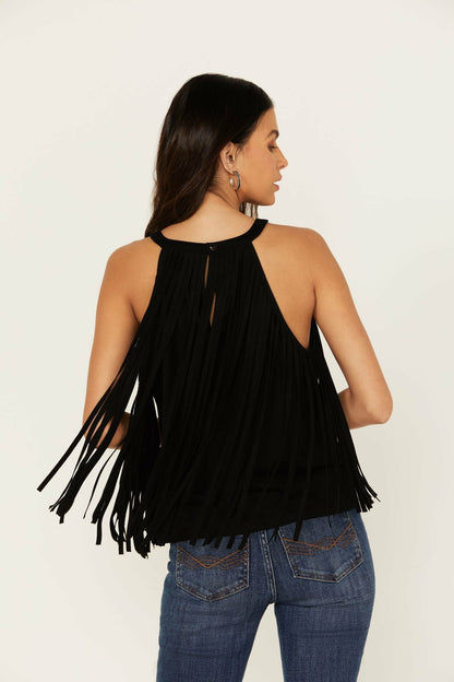 Women Madie Faux Suede Fringe Tank | Idyllwind