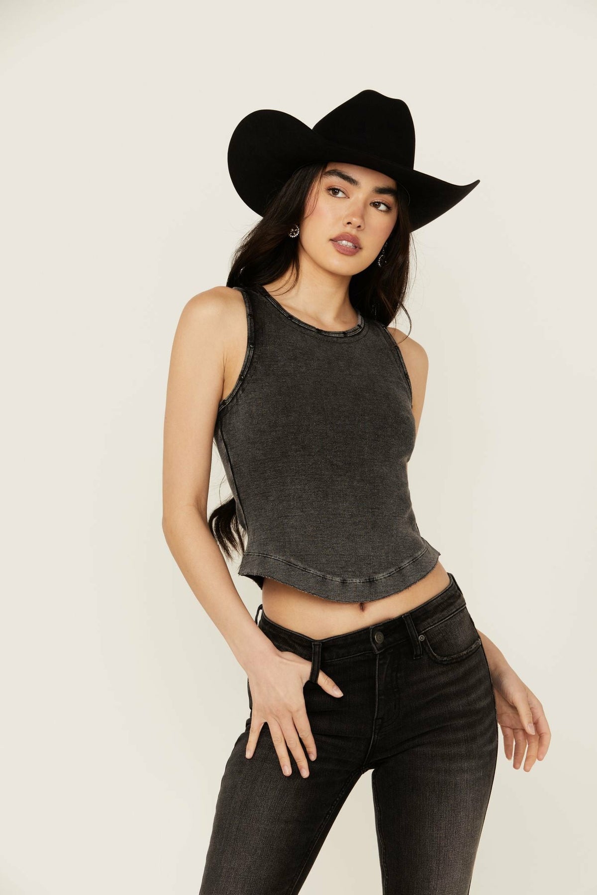 Women Ribbed Studded Tank | Idyllwind