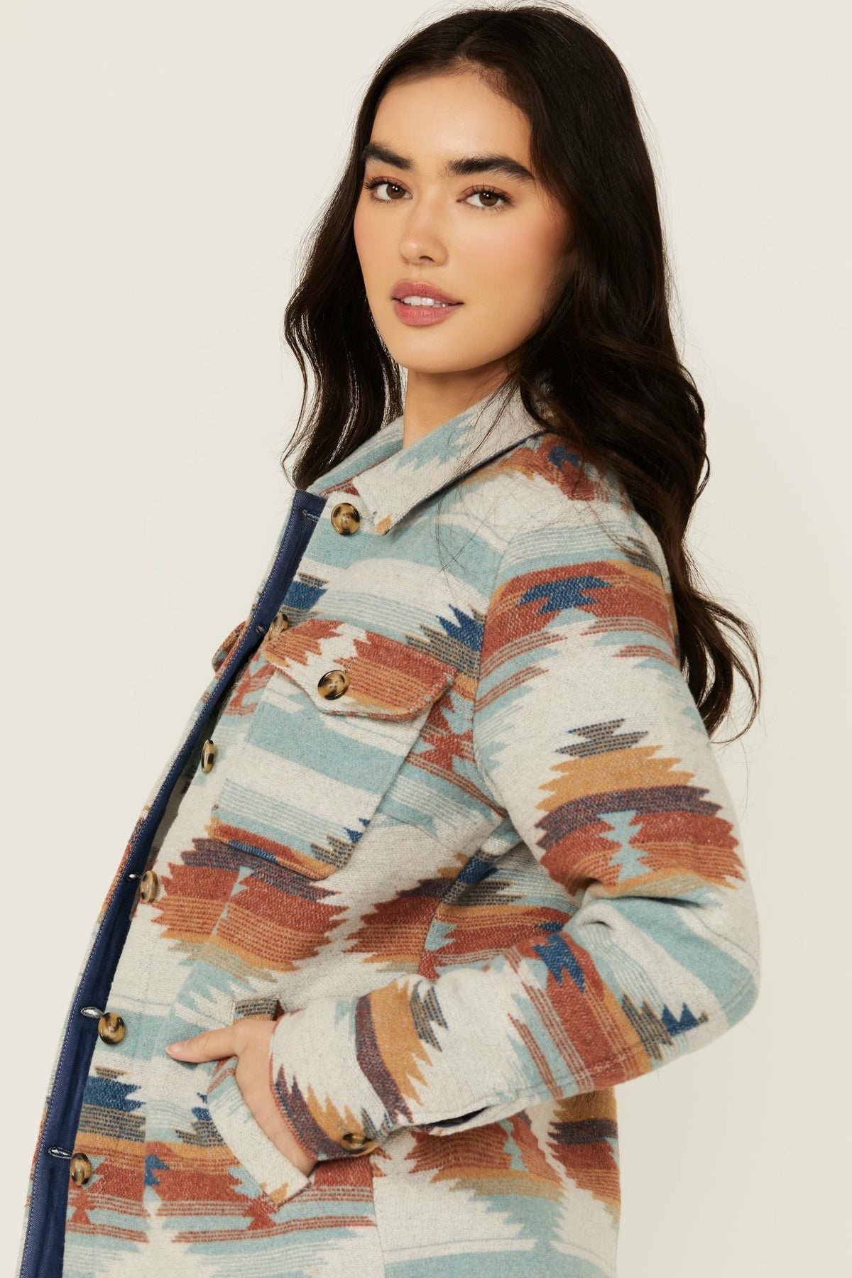 Women Dusk Southwestern Print Shacket | Idyllwind