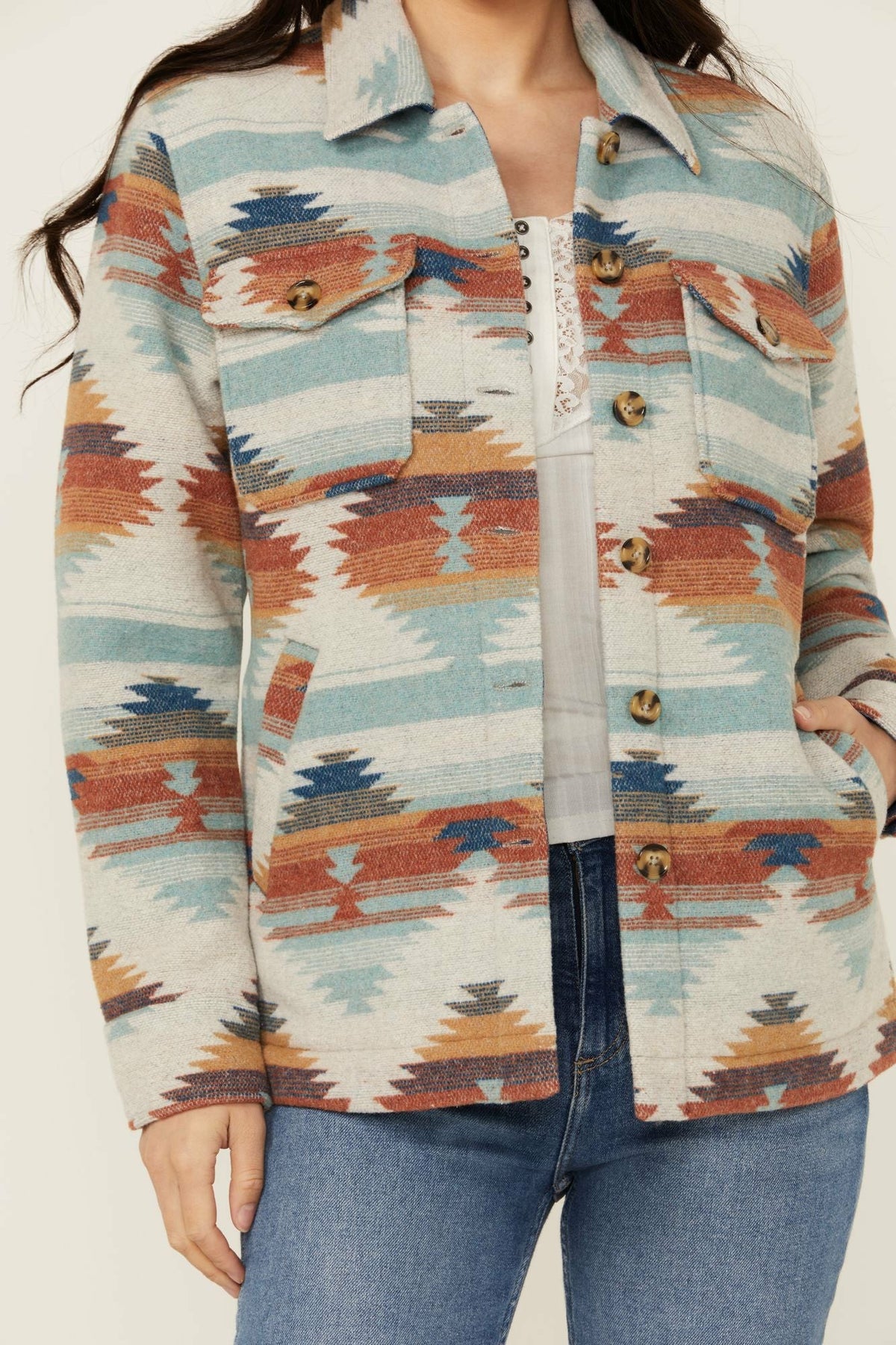 Women Dusk Southwestern Print Shacket | Idyllwind