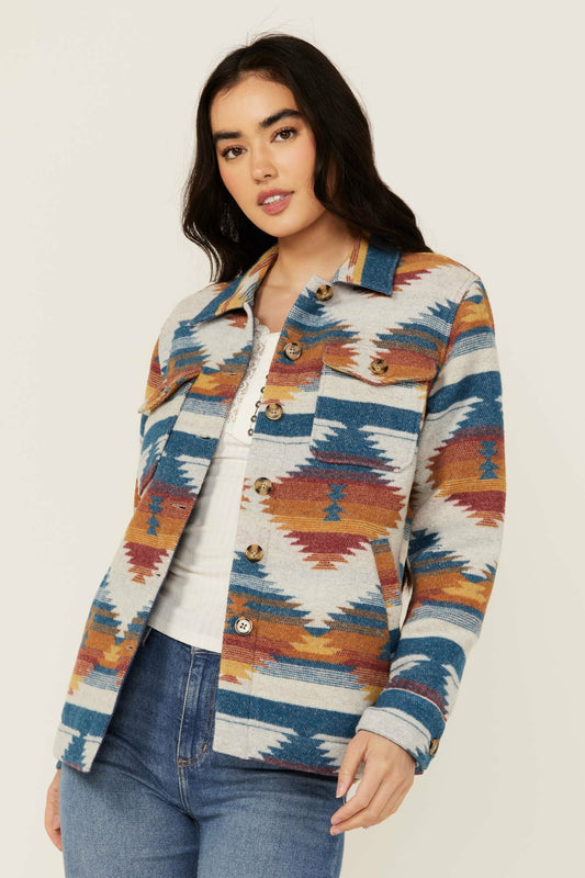 Women Southwestern Print Shacket | Idyllwind