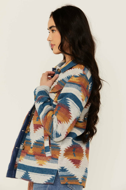 Women Southwestern Print Shacket | Idyllwind