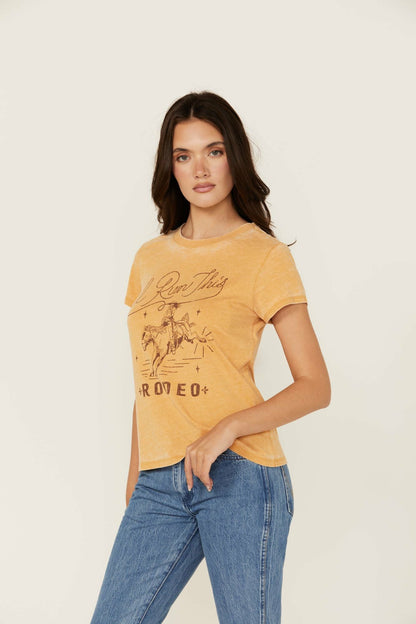 Women I Run This Rodeo Short Sleeve Relaxed Graphic Tee | Idyllwind