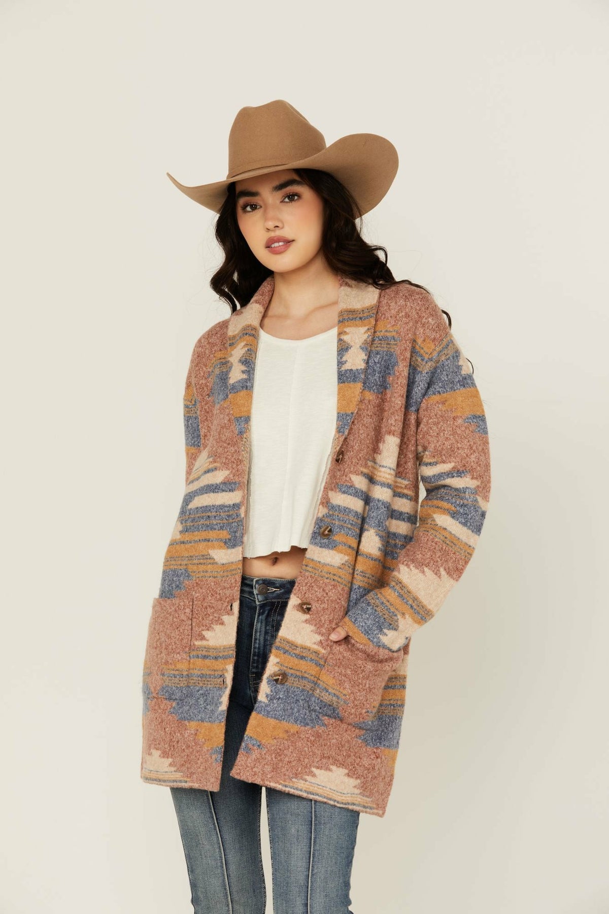 Women Crosswind Southwestern Print Cardigan | Idyllwind