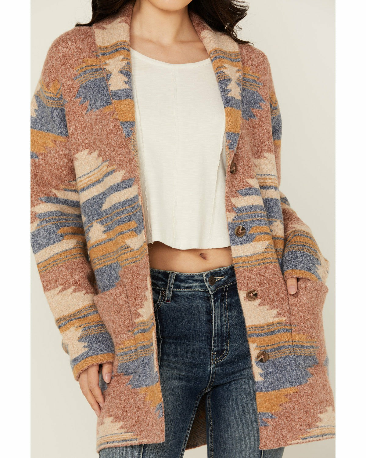 Women Crosswind Southwestern Print Cardigan | Idyllwind