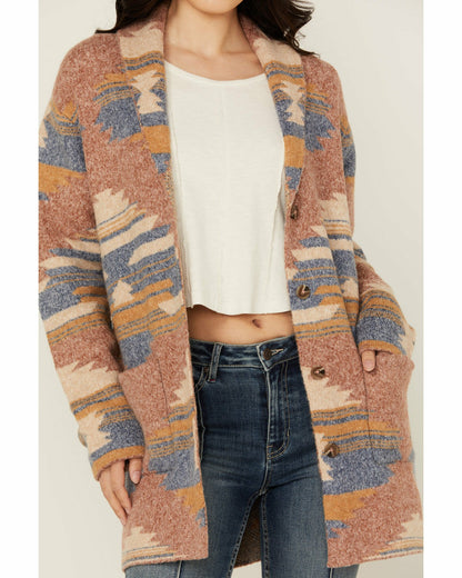 Women Crosswind Southwestern Print Cardigan | Idyllwind