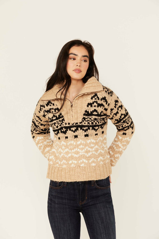 Women Otay Studded Southwestern Pullover Sweater | Idyllwind