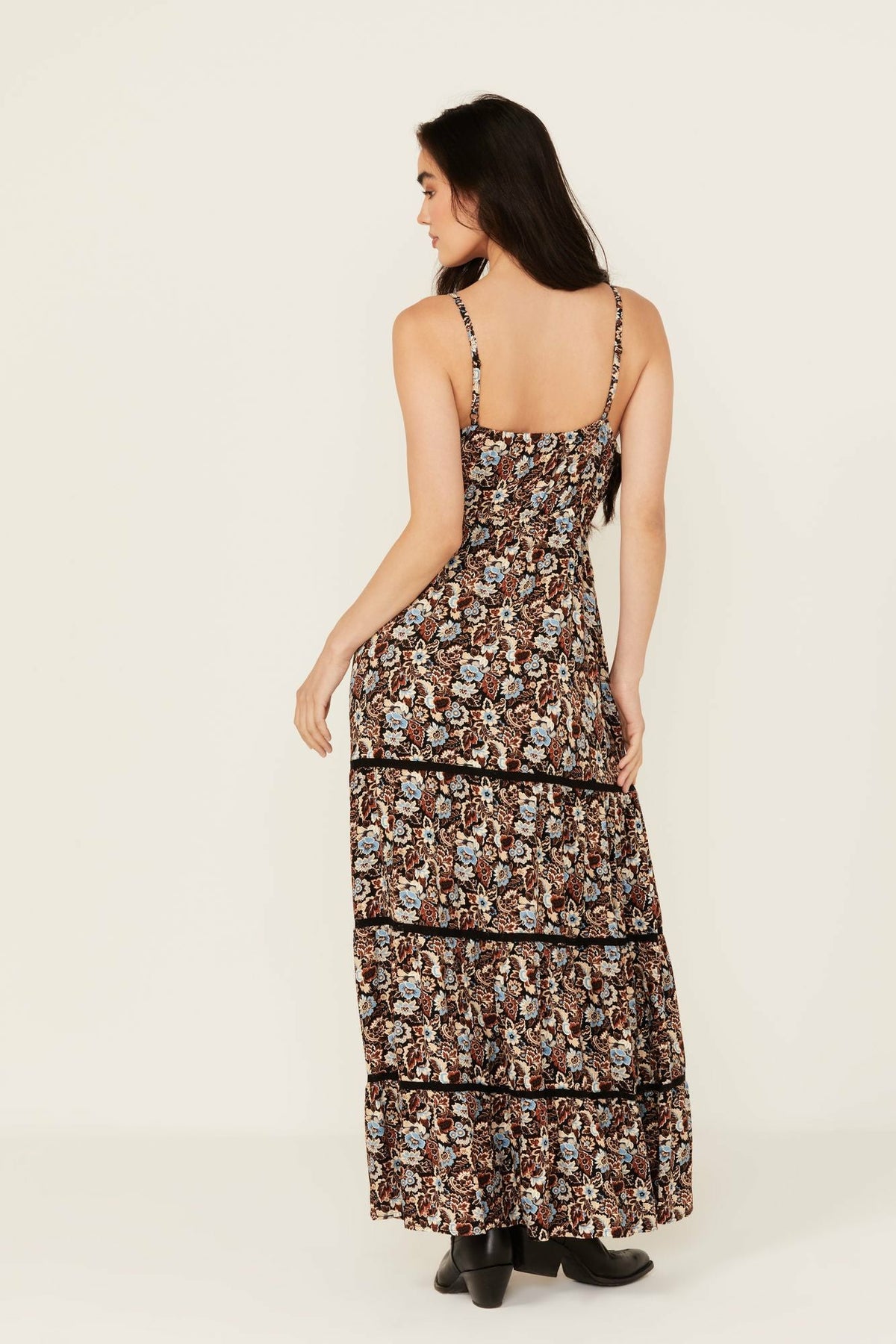 Women Floral Print Sleeveless Maxi Dress | Idyllwind