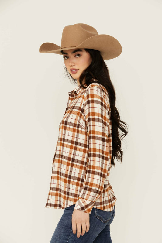 Women Binkley Featherlight Plaid Print Pearl Snap Western Shirt | Idyllwind