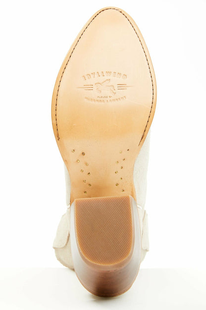 Women Wheels Ivory Suede Western Booties - Round Toe | Idyllwind
