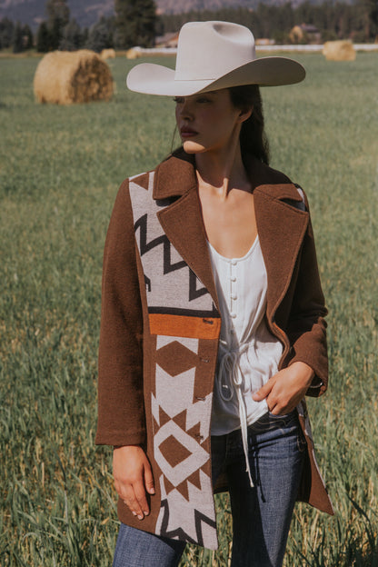 Women Winton Southwestern Print Button-Down Coat | Idyllwind