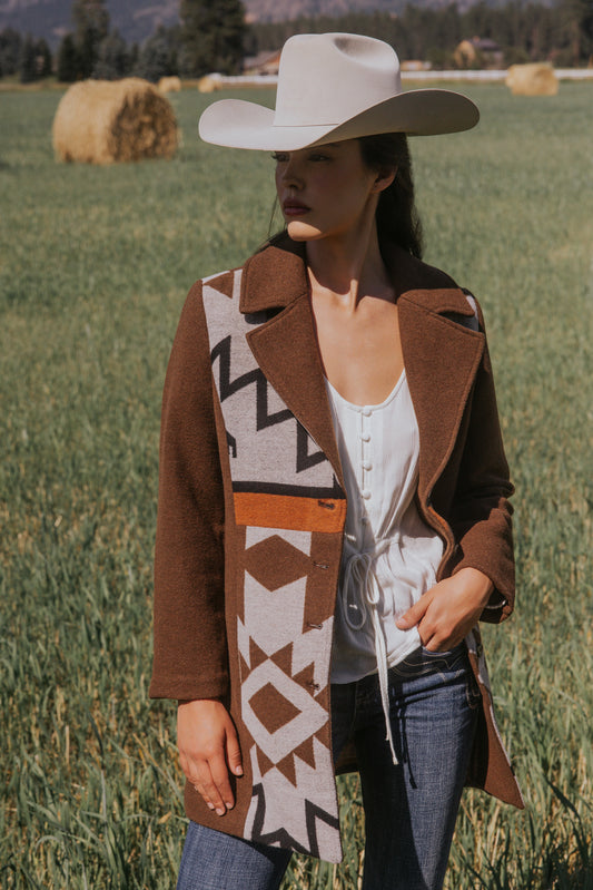 Women Winton Southwestern Print Button-Down Coat | Idyllwind