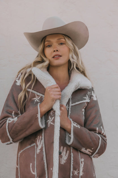 Women Spicewood Faux Suede & Shearling Coat | Idyllwind
