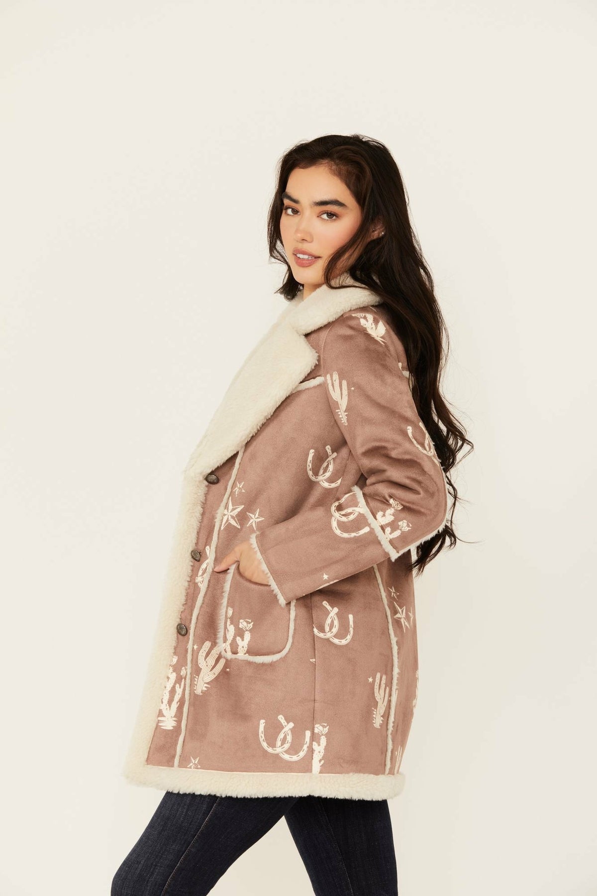 Women Spicewood Faux Suede & Shearling Coat | Idyllwind