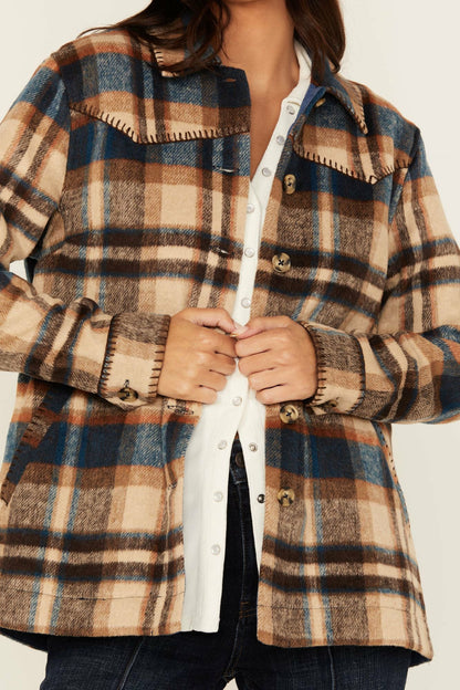 Women Dowlan Plaid Print Shacket | Idyllwind