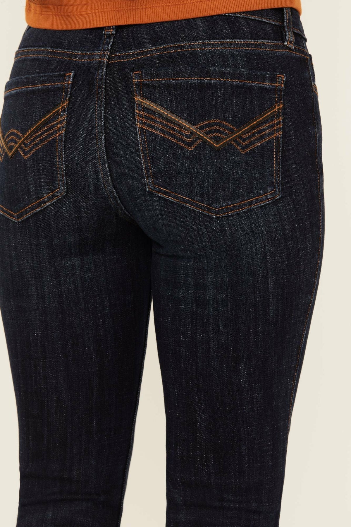 Women Caldwell Dark Wash Mid Rise Bootcut Stretch Denim Jeans | Idyllwind