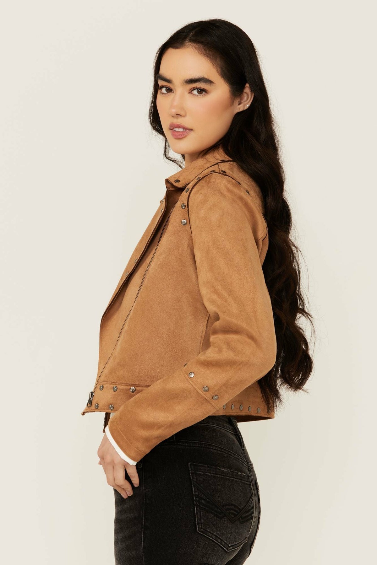 Women Yorkshire Studded And Embroidered Moto Jacket | Idyllwind