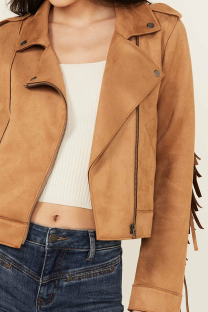 Women Boxcroft Fringe Moto Jacket | Idyllwind