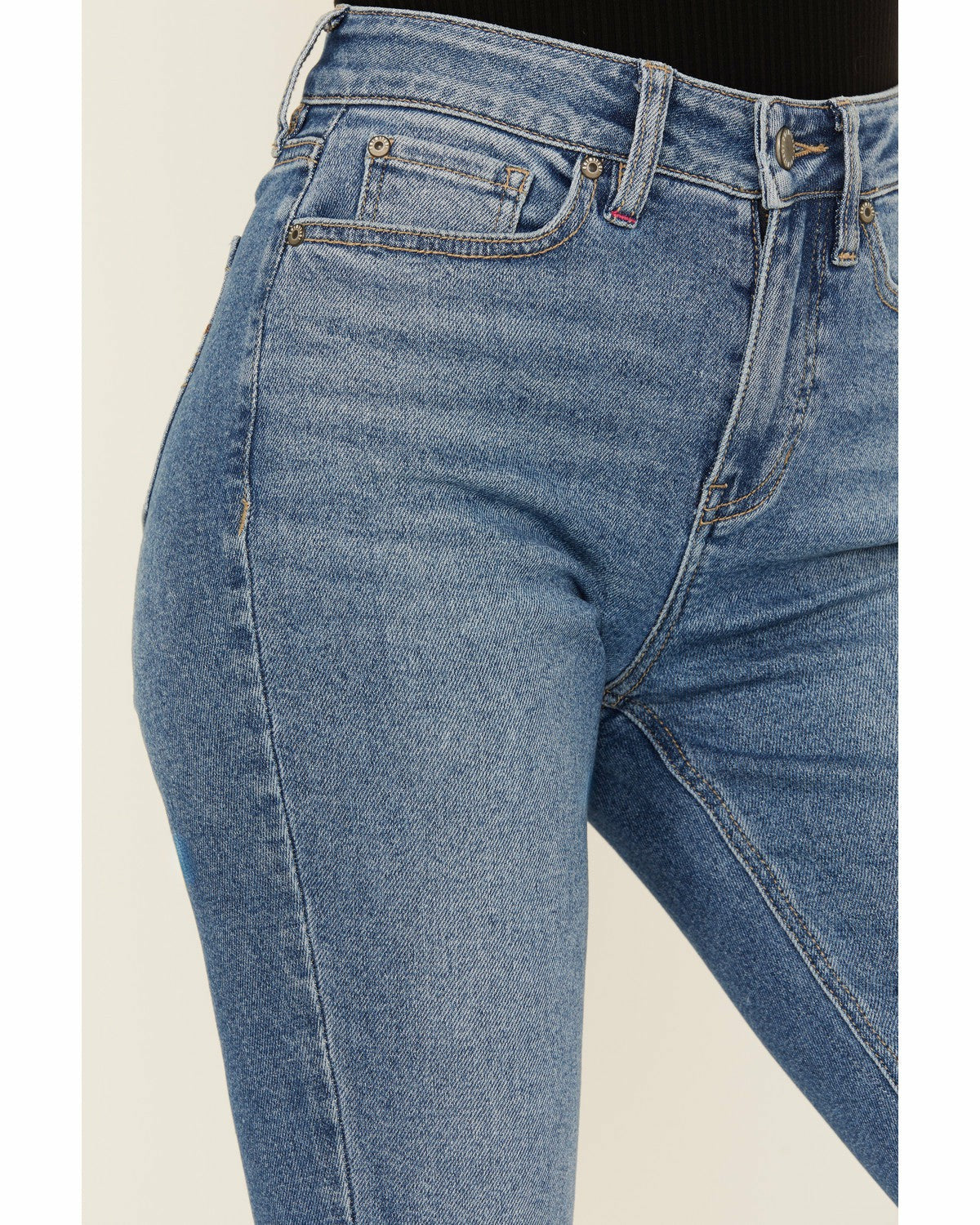 Women Midland Medium Wash Legend High Rise Bootcut Super Stretch Denim Jeans | Idyllwind
