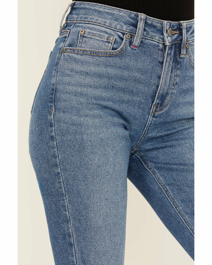 Women Midland Medium Wash Legend High Rise Bootcut Super Stretch Denim Jeans | Idyllwind