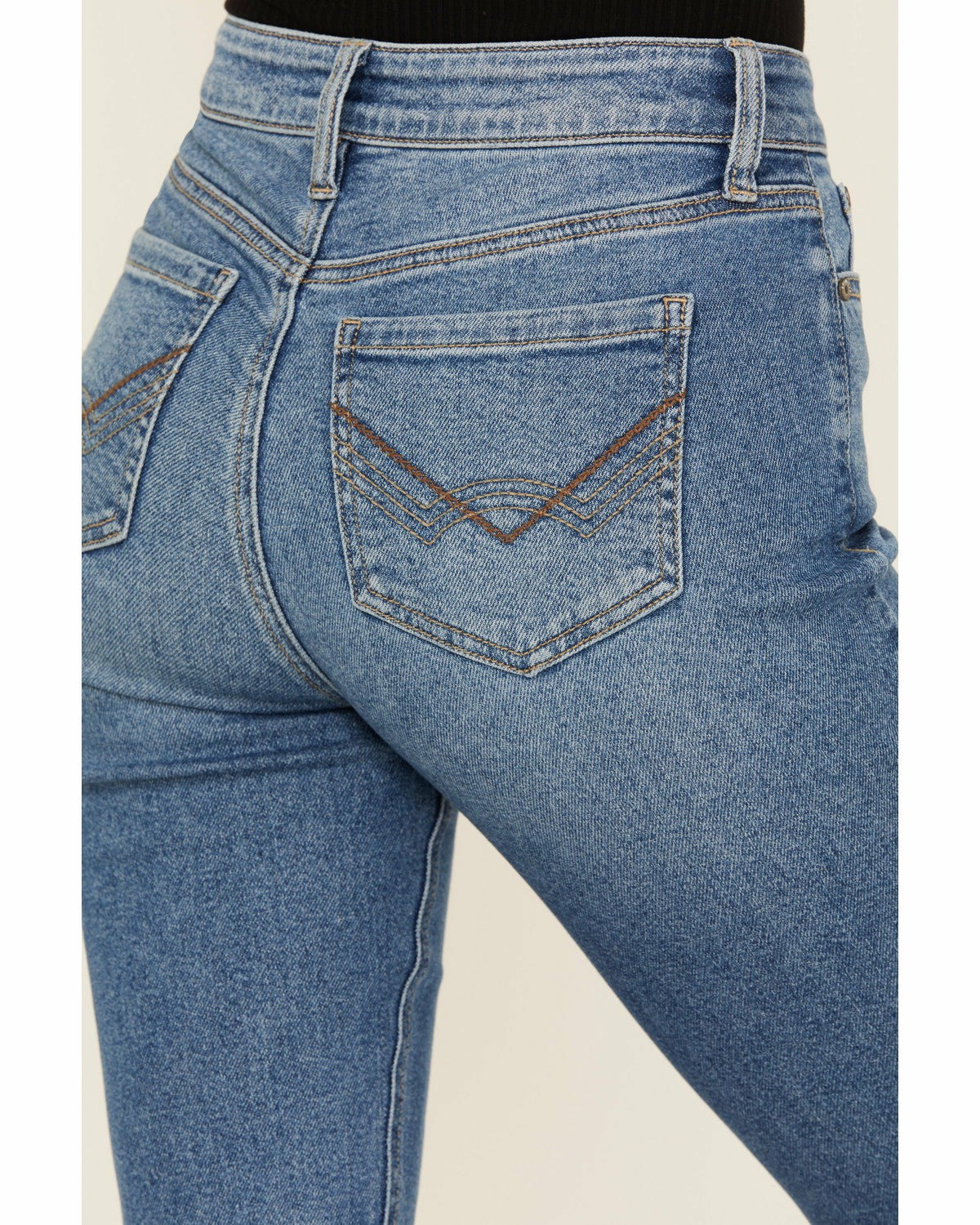 Women Midland Medium Wash Legend High Rise Bootcut Super Stretch Denim Jeans | Idyllwind