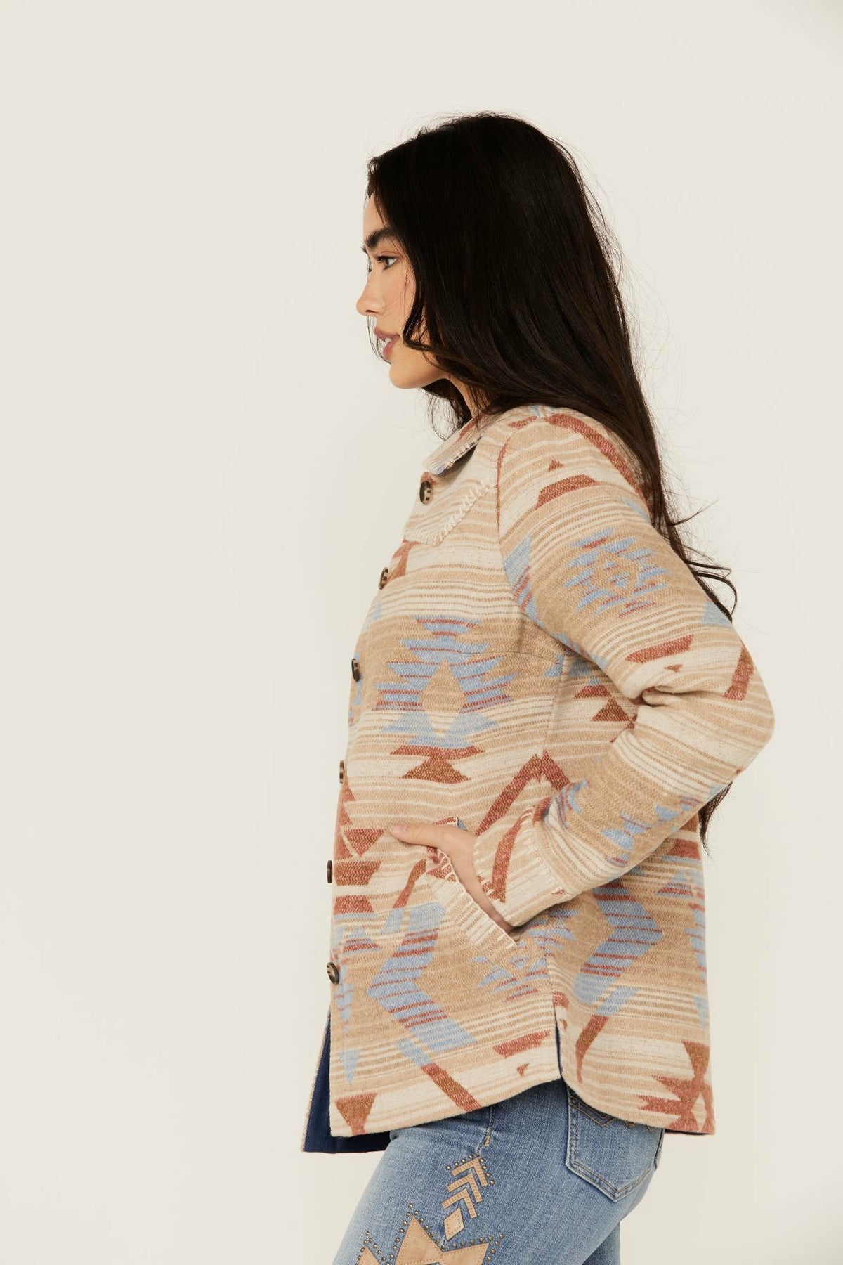 Women Jenry Southwestern Print Oversized Shacket | Idyllwind
