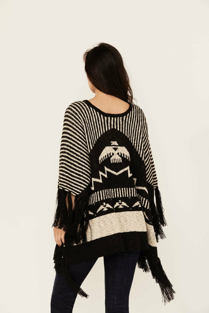 Women Eatons Thunderbird Poncho Sweater | Idyllwind